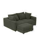 Convertible Deep Seat Sofa With Soft Pillows And Ottomans by HouseOfZazla