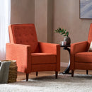 Mid-Century Modern Recliner With Button Tufted Waffle Stitch