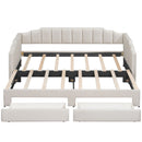 Extendable Daybed With LED Light And 2 Storage Drawers by HouseOfZazla