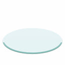 38.6" Inch Round Tempered Glass Table Top Clear Glass 2/5" Inch Thick Beveled Polished Edge