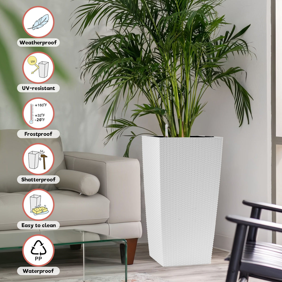 Indoor Outdoor Planter With Automatic Watering System, photo 11 of 40