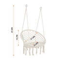 Macrame Hanging Hammock Chair, Rope Swing For Indoor And Outdoor Use by HouseOfZazla