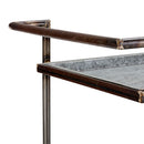 Percy Galvanized Metal Bar Cart - Gray by Unique Piece Furniture