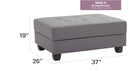 Stylish Storage Contemporary Ottoman by Unique Piece Furniture