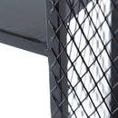 Floating Wine Bar Shelf With Glass Holder And Display Shelves - Black