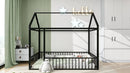 Metal Bed House Bed Frame With Fence by HouseOfZazla