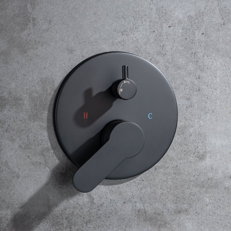 3 Hole Wall Mount Widespread Bathroom Waterfall Bathtub Faucet Mixer Taps with Hand Shower