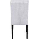 5-Piece Round Dining Table set, 43-Inch Modern Dining Table and 4 Upholstered Chairs for Dining Room, Kitchen Room, Living Room, Easy Assembly