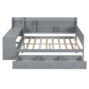 Daybed With 3 Drawers USB Ports And Desk