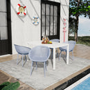 4 Pack Lounge Chair Set With Long Table by HouseOfZazla