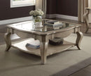 Chelmsford Clear Glass Coffee Table - Taupe