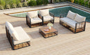TOPMAX Modern Minimalist 7-Piece Metal Patio Sectional Sofa Set by HouseOfZazla