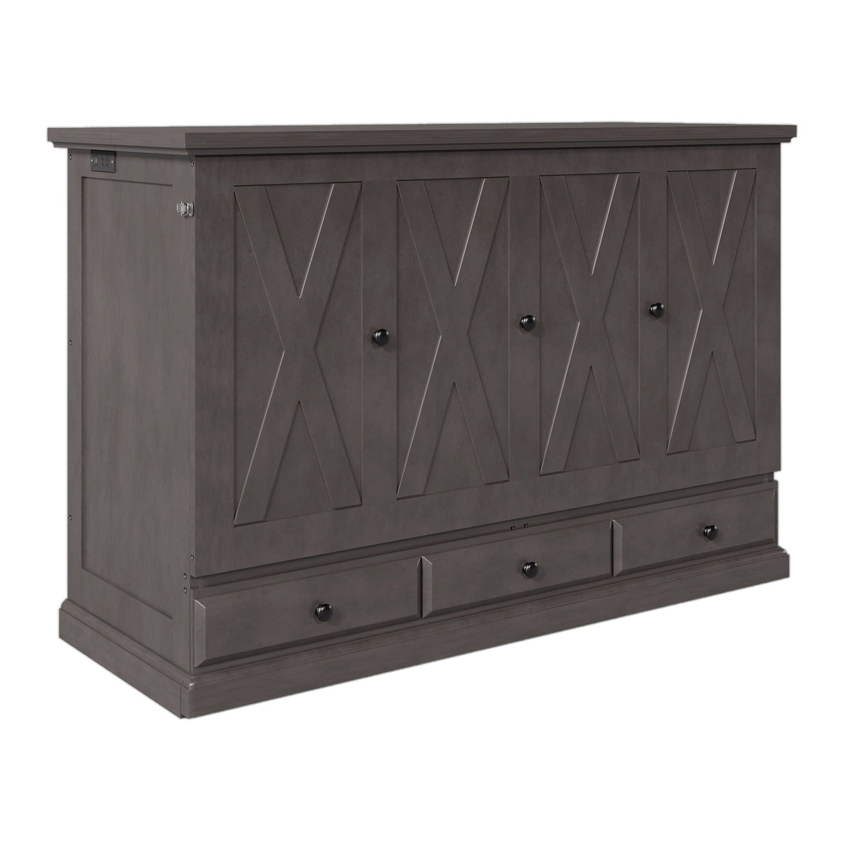 Murphy Bed Chest Cube Cabinet With Charging Station And Large Storage Drawer, photo 3 of 22