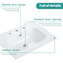 Glossy White Ceramic Integrated Sink by HouseOfZazla