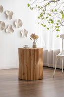 Walker Edison | Wood Fluted Side Table