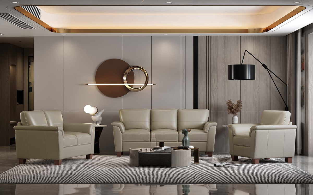 Pacific Palisades - Chair - Beige Leather, photo 2 of 2