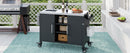 K&K 55.5" Outdoor Kitchen Island with Sink by HouseOfZazla