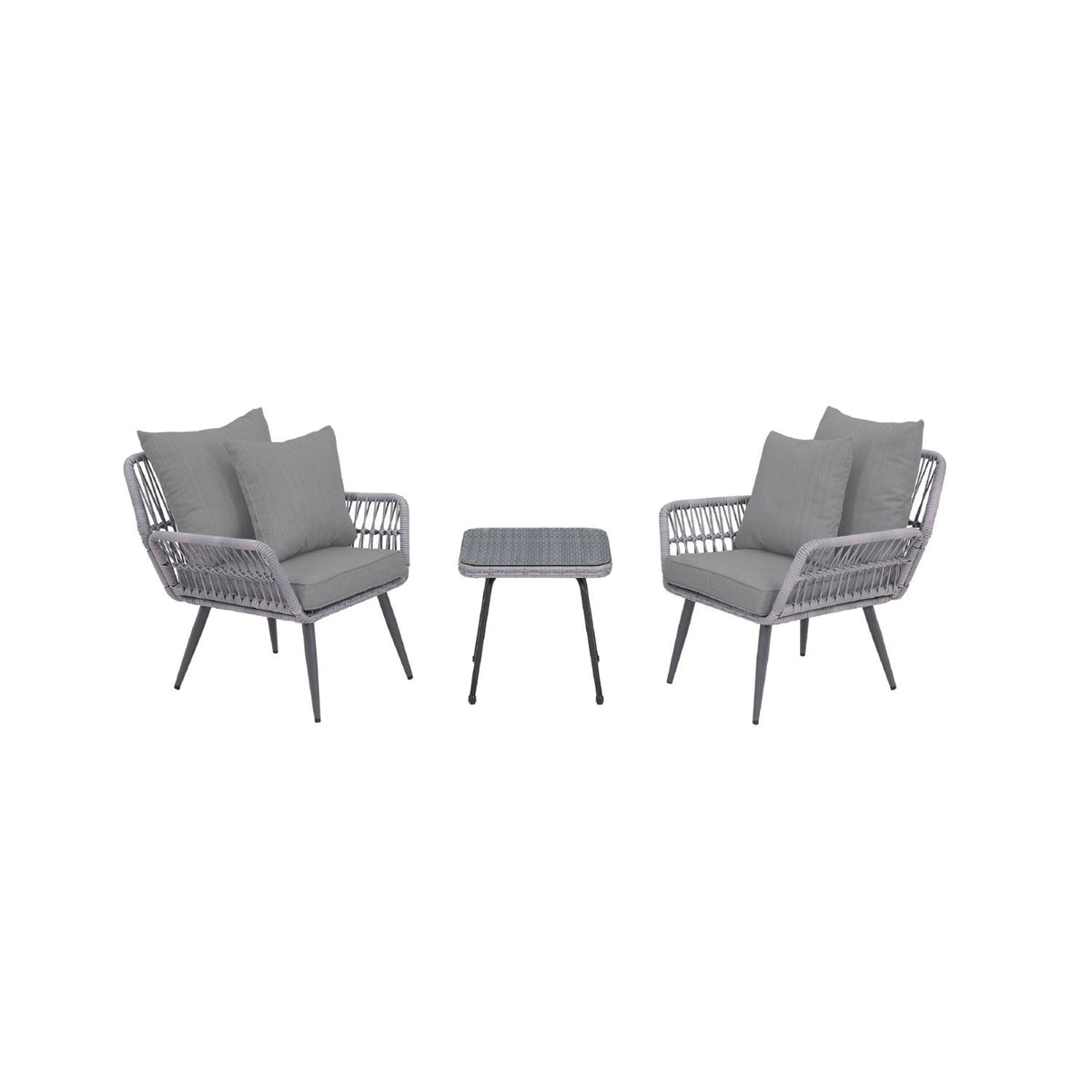 Cannes - 3 Piece Outdoor Patio Conversation Set