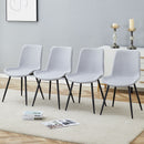 Modern Medieval Style Restaurant Cushioned Chairs With Suede Backrests