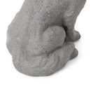 MGO Dog Statue, Outdoor Stone Gray by HouseOfZazla