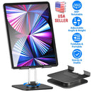 Foldable iPad Tablet Stand Adjustable Tablet Holder for Desk Rotatable Monitor Stand Holder Fit For iPad 11 10 9 8 7 Aluminum Alloy