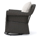 Amaya Outdoor Swivel Rocker Chair with Water Resistant Cushions by HouseOfZazla