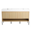 Modern Bathroom Vanity Combo With Single Resin Sink And Storage Cabinet by HouseOfZazla