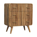 T-Bar Ridged Chest, 3-Drawers