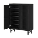 6 Tier Shoe Cabinet With Louvered Doors by HouseOfZazla