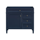 Bathroom Vanity With 2 Drawers And Tip-Out Drawer, Storage Cabinet by HouseOfZazla