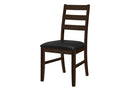 Dining Chair Set of 2 - Transitional Upholstered Black by HouseOfZazla