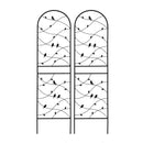 2 Pack Metal Garden Trellis 71" x 19.7" Rustproof Outdoor Plant Support by HouseOfZazla