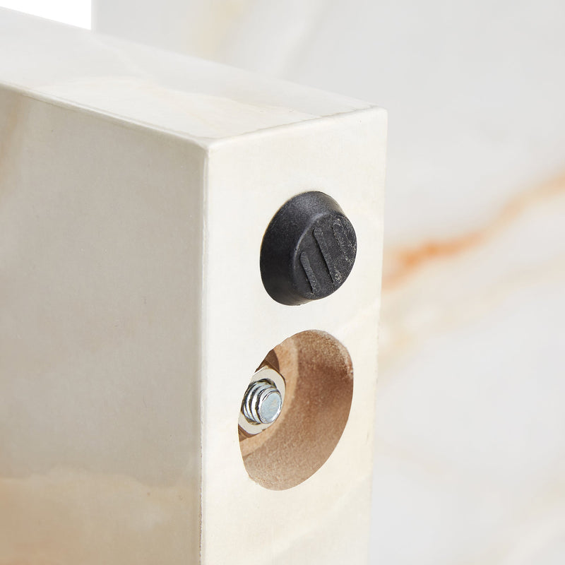 A modern and practical coffee table with imitation marble patterns, made of MDF material. The fusion of elegance and natural fashion 47.2"x 23.6"x 12 "