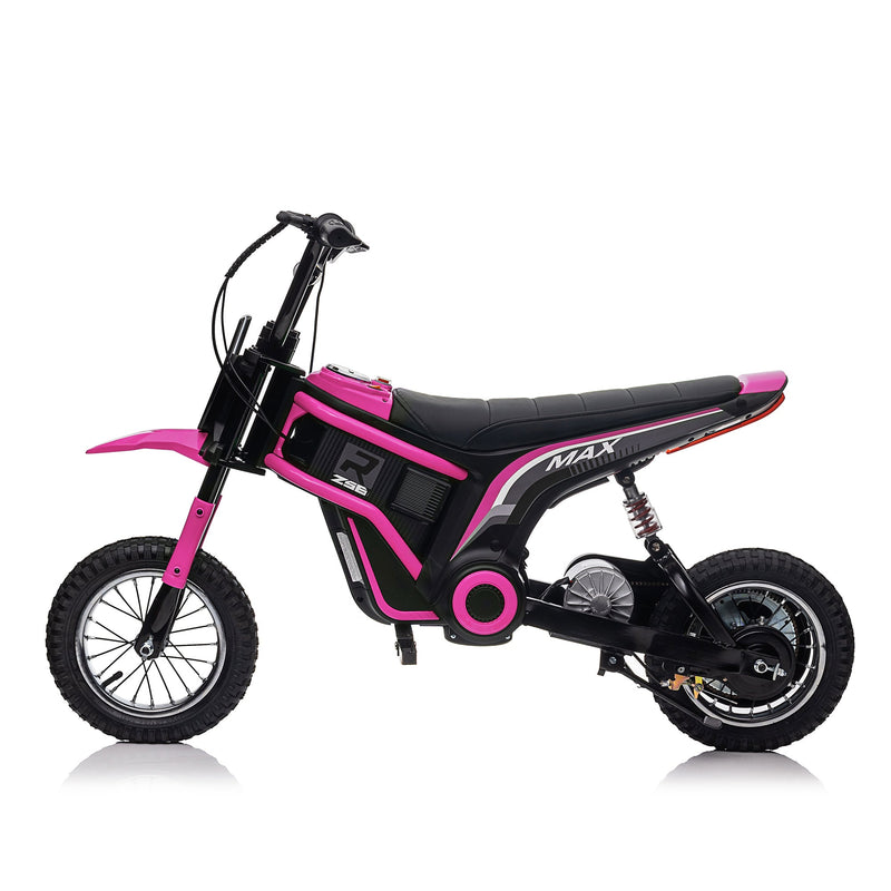 24V14ah Kids Ride On 24V Electric Toy Motocross Motorcycle Dirt Bike-XXL large,Speeds up to 14.29MPH,Dual Suspension, Hand-Operated Dual Brakes, Twist Grip Throttle, Authentic Motocross Bike Geometry