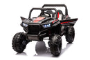 12V7A*1 30W*4 Four-Wheel Drive Seat One Button Start, Forward And Backward, High And Low Speed, Music, Front Light, Power Display, Two Doors Can Open, 2.4G R / C, Seat Belt Four Wheel Absorber by HouseOfZazla