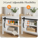 Farmhouse Entryway Table With Sliding Barn Door by HouseOfZazla
