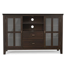 Artisan - Tall TV Media Stand - Dark Chestnut Brown