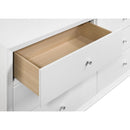 Nightstand With Angled Legs, Round Knobs, Wave Texture, 2 Drawer Bedside Table - White by HouseOfZazla