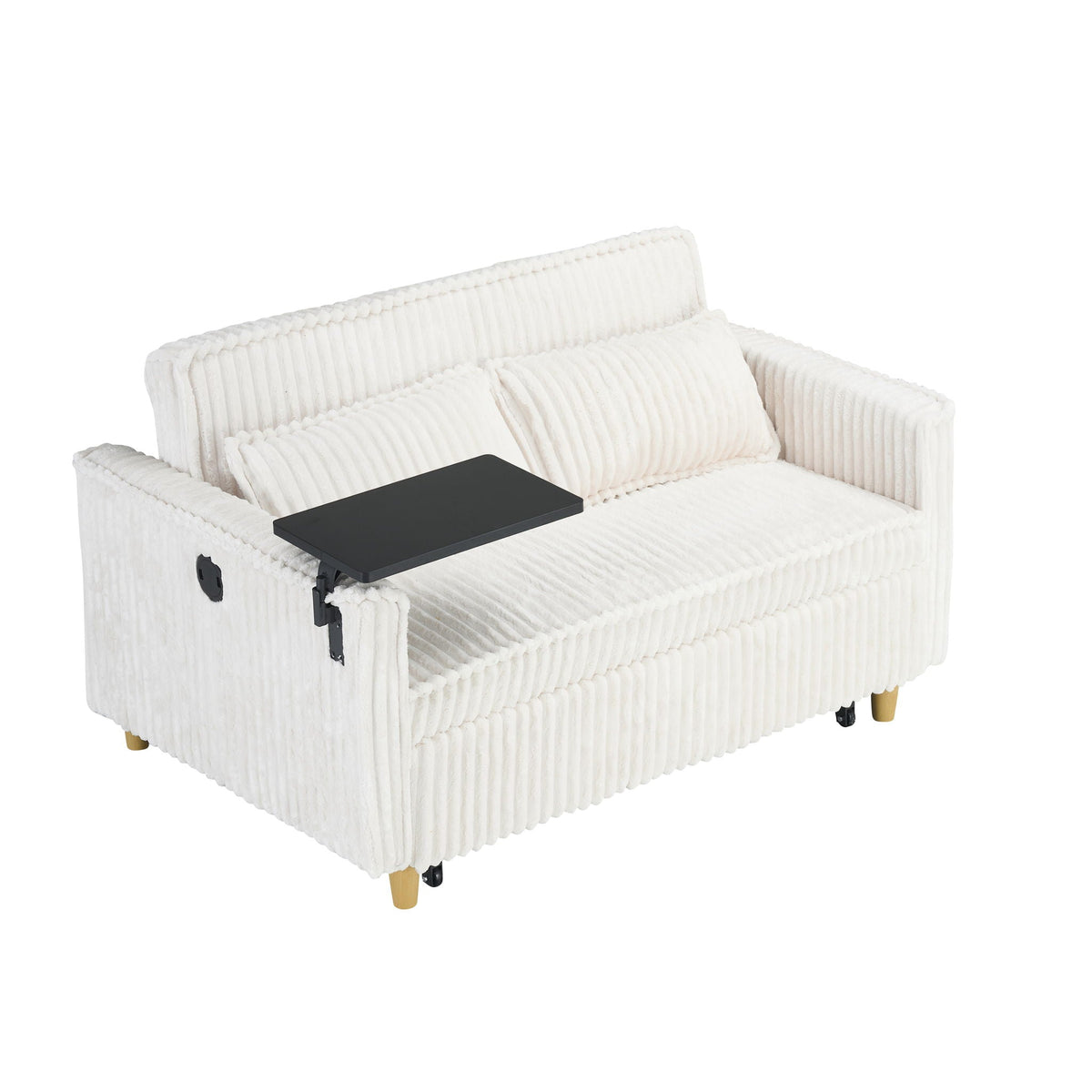 Pull Out Sofa With Movable Tabletop And USB Ports, photo 9 of 40