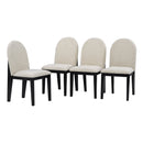 6-Piece Modern Style Dining Set with Faux Marble Table and 4 Upholstered Dining Chairs & 1 Bench (White)