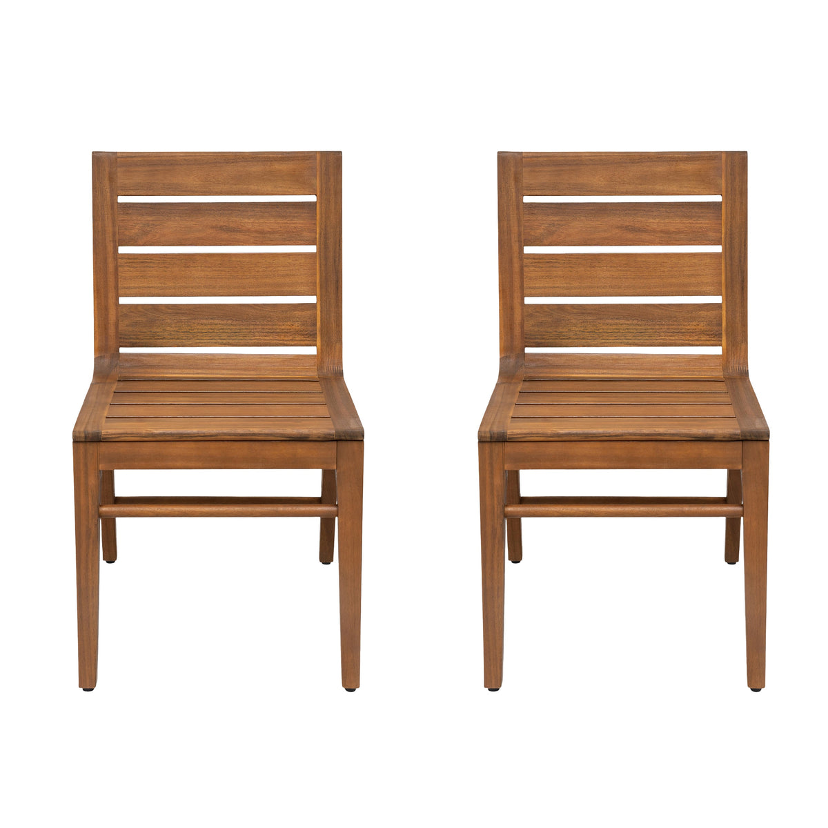 Outdoor Acacia Wood Dining Chair (Set of 2), photo 6 of 10