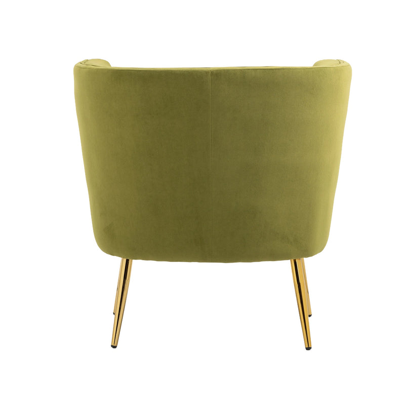 Accent Chair, leisure single chair with Golden feet