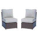 Comfortable Modern Patio Rattan Sectional Set With Cushions by Unique Piece Furniture