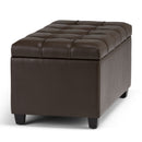 Sienna - Transitional Storage Ottoman Bench by HouseOfZazla