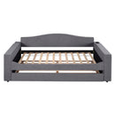 Upholstered Daybed With Storage Armrests, Trundle And Latest Integrated tooth Audio System by HouseOfZazla