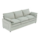 Modern 3 Seater Sofa With Side Storage Pockets For Living Room by HouseOfZazla