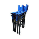 Folding Chair Wooden Director Chair Canvas Folding Chair Folding Chair (Set of 2) - Blue by HouseOfZazla