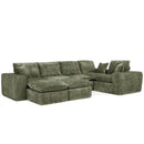 Sectional Sofa With Moveable Ottoman