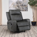 Mckinley - Upholstered Power Lift Recliner Chair With Remote Control - Gray by HouseOfZazla