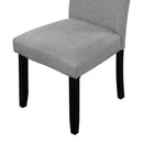 5 Piece Round Dining Table Set, Modern Table And 4 Upholstered Chairs For Dining Room by HouseOfZazla